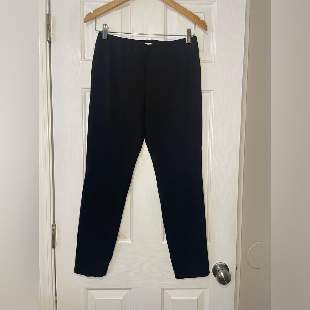 Ecru Mid-Rise Straight Leg Pants 0081